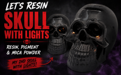 Lets Resin Skull with Lights