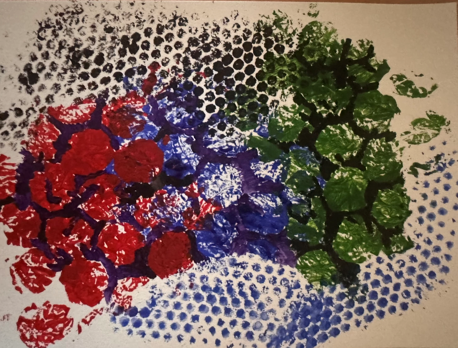 bubble wrap art expirment Bubble Wrap Art Expirment