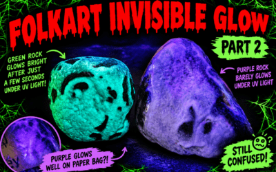 FolkArt Invisible Glow Expirment